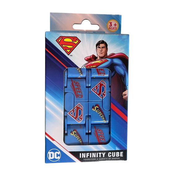 DC Comics Superman Blue Infinity Cube Fidget Toy Anxiety Stress WB NEW - Picture 1 of 2
